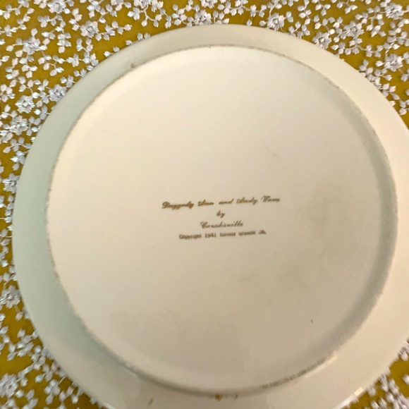 Vintage “1941” Raggedy Ann and Andy serving dish by Crooksville Pottery - Picture 4 of 6